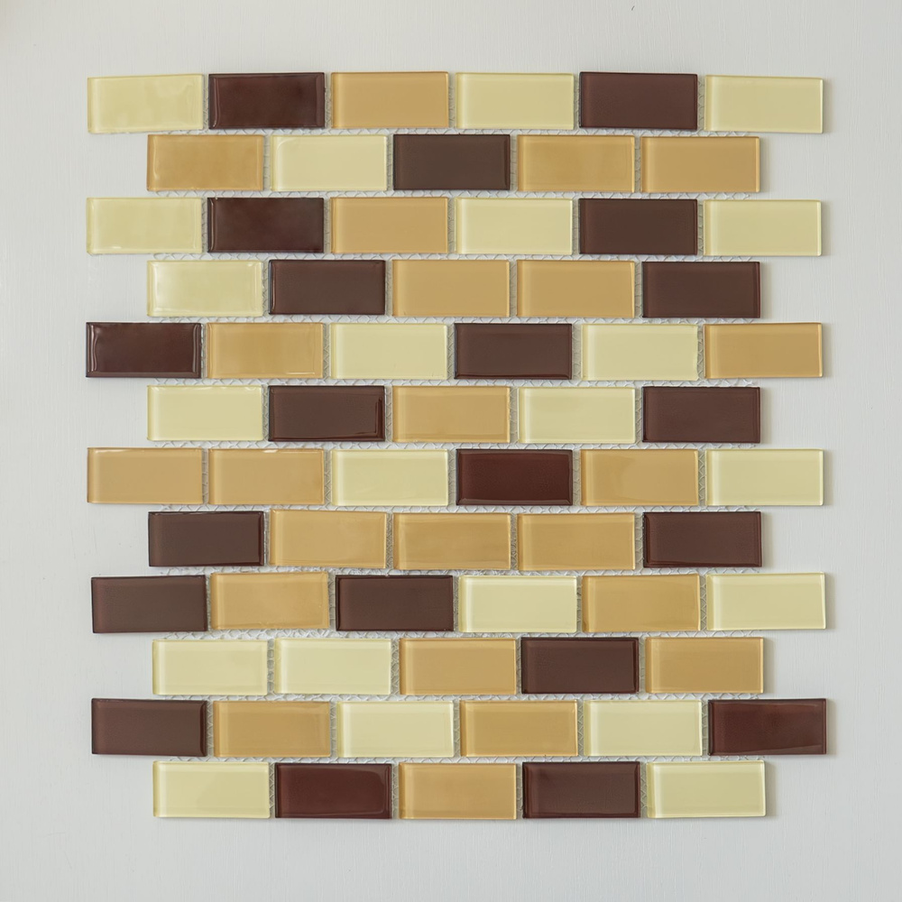Elada Mosaic Плитка мозаика DM105 песочно-коричневая, коробка, 10 матриц, 0,98 кв.м. 32.7 см x 32.4 см #1