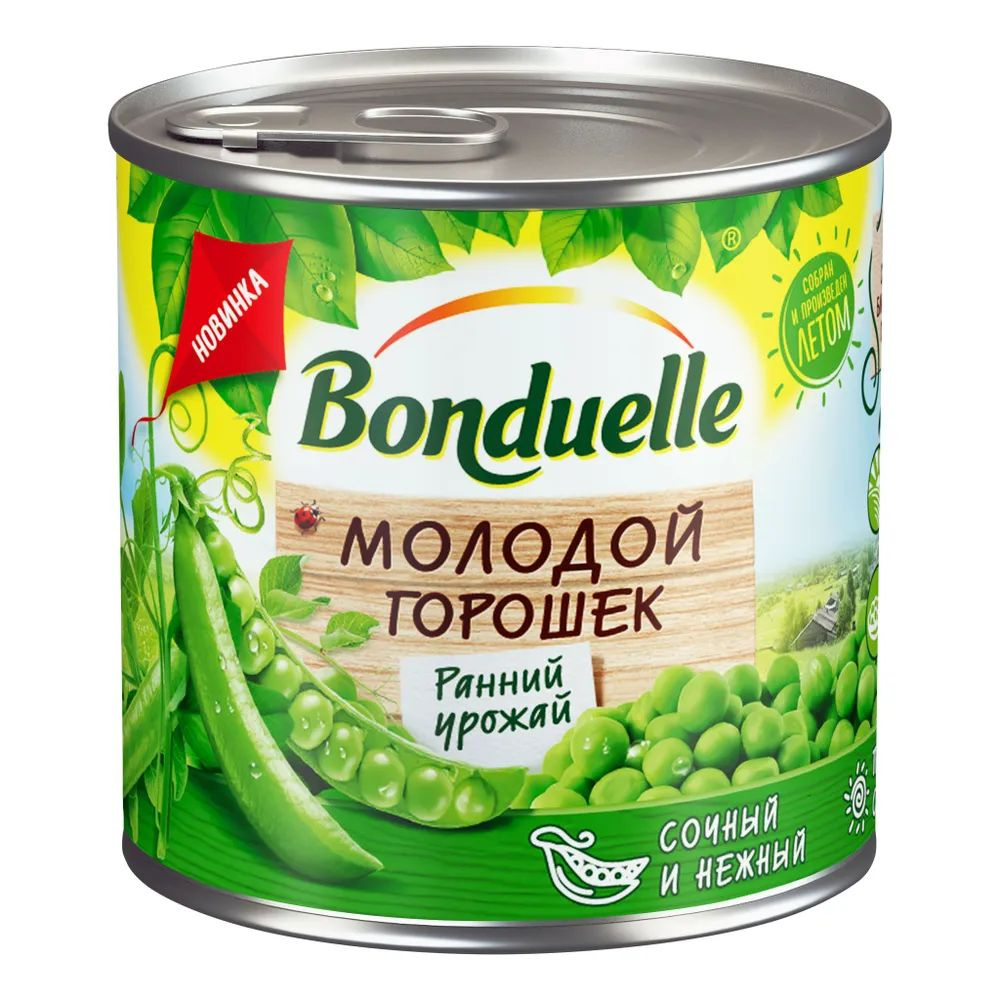 Bonduelle Горошек молодой нежный, 212 мл #1