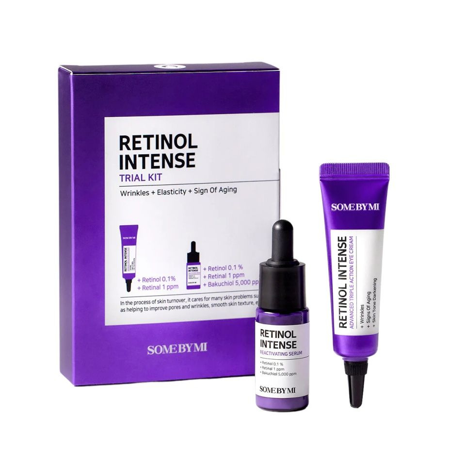 SOME BY MI RETINOL INTENSE TRIAL KIT Набор: крем для кожи вокруг глаз с ретинолом, антивозрастная сыворотка #1