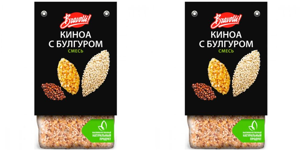 Bravolli Смесь киноа с булгуром, 350 г, 2 уп #1