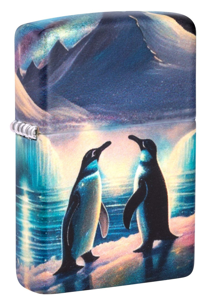 Зажигалка ZIPPO Penguin с покрытием Glow In The Dark Green Зиппо MADE IN THE USA 46014  #1