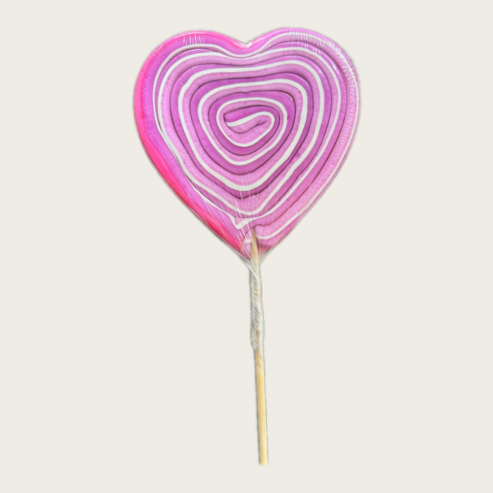 Леденец на палочке в форме сердца Lollipops/ 200г #1