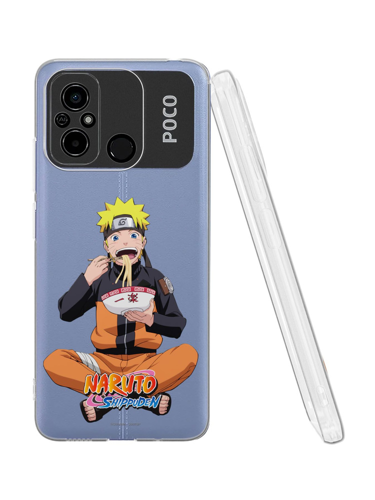 Силиконовый чехол Mobilius для Redmi 12C/POCO C55 (Редми 12Ц и Поко Ц55), Naruto Shippuden: Рамен  #1