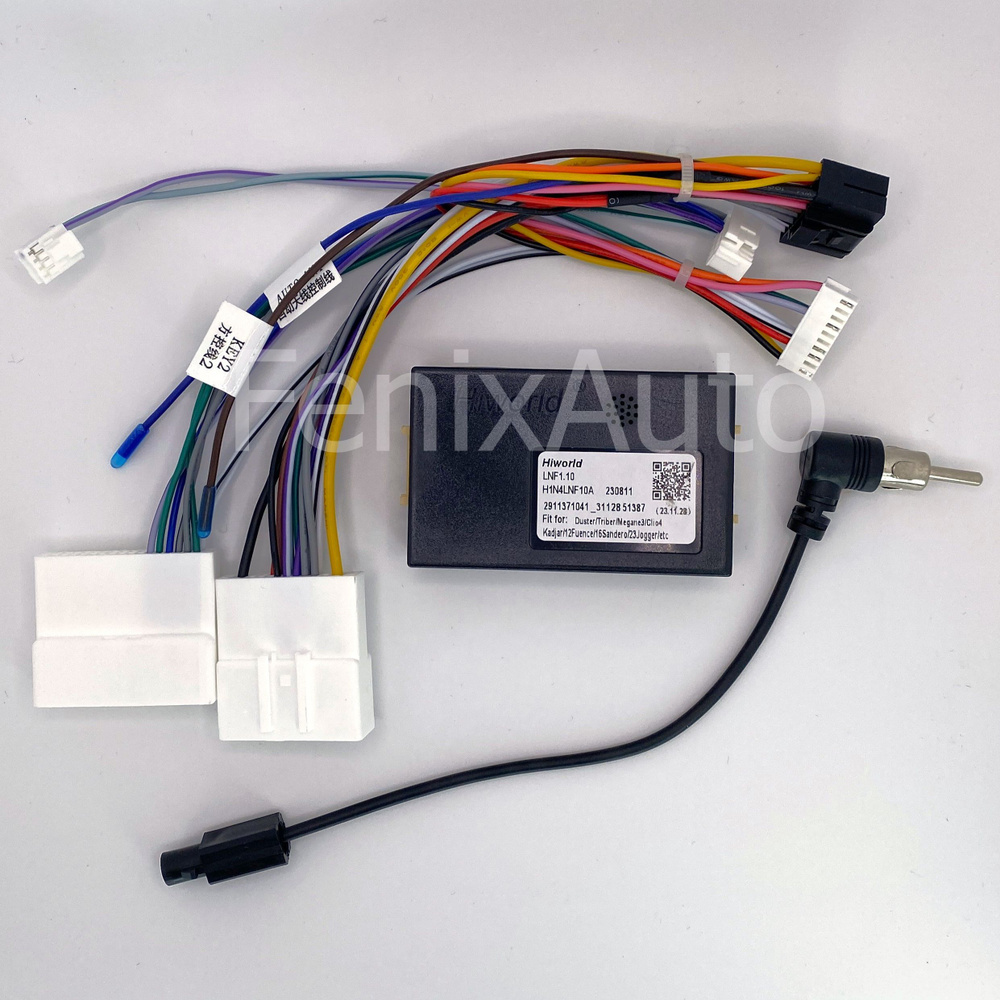 Разъем-переходник 16 pin с Hiworld для Android магнитолы в Renault ...