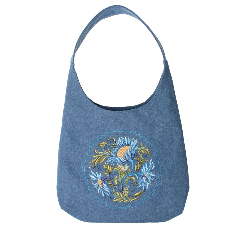 Сумка шоппер с вышивкой "Акварель" купить на OZON по низкой цене ...