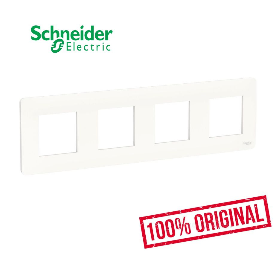 Schneider Electric Рамка электроустановочная Unica Studio, белый, 4 пост., 1 шт.  #1