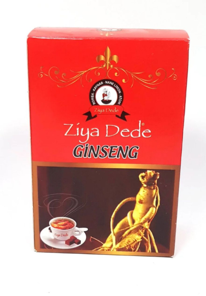 Чай натуральный турецкий с женьшенем Ziya Dede 150гр в кубиках / травяной чай / фитосбор  #1