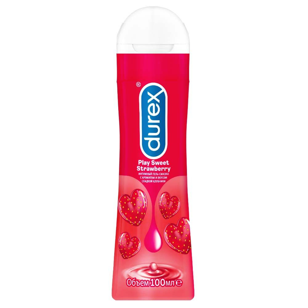 Гель-смазка Durex play sweet strawberry, со вкусом клубники, 100 мл #1