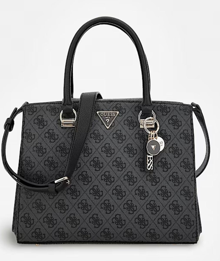 Женская Сумка Guess Noelle shopper Coal logo - купить с доставкой по ...