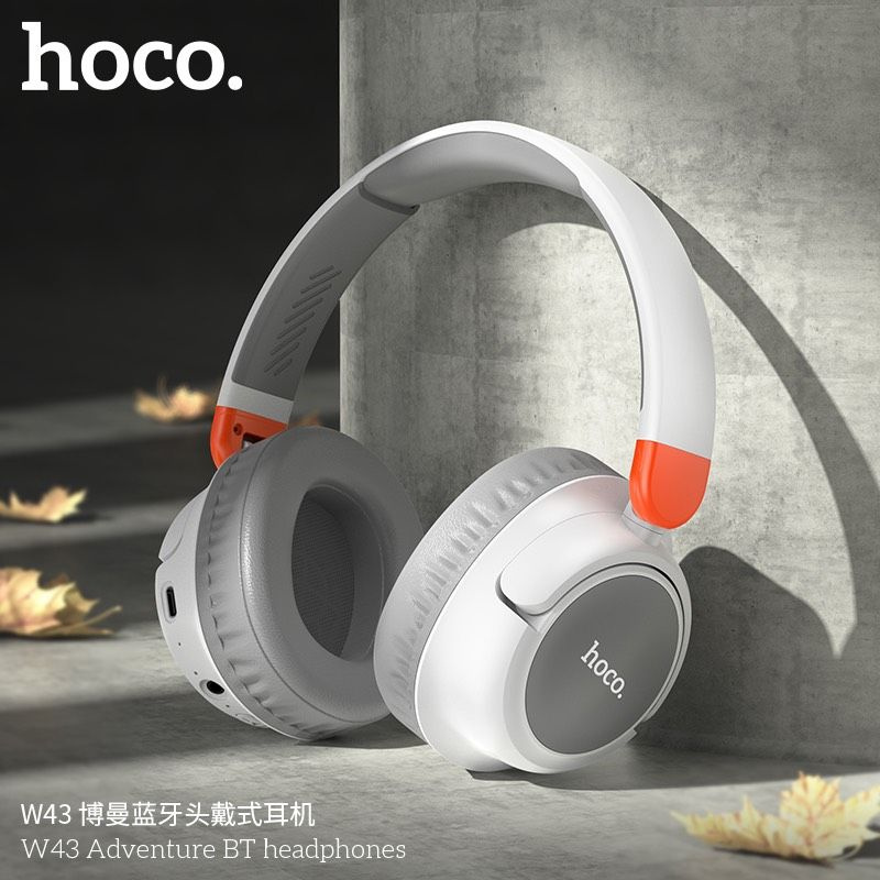Беспроводные наушники Hoco W43 Adventure BT Headset с активным шумоподавлением, белый  #1