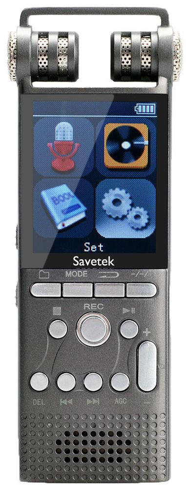 Профессиональный цифровой диктофон Savetek GS-R06 16GB #1