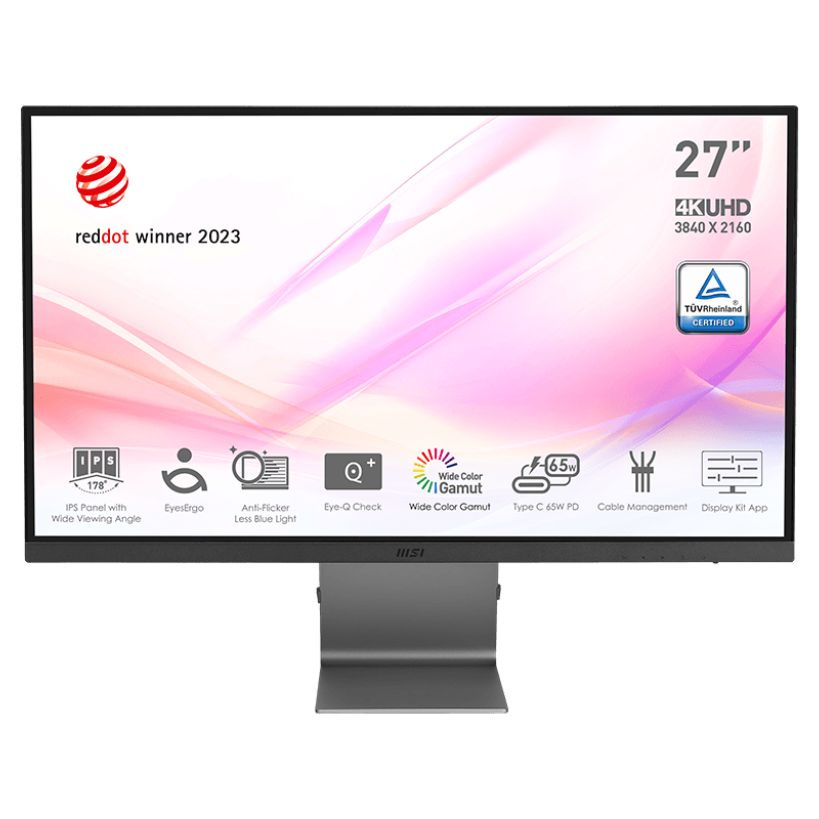 MSI 27" Монитор MD271UL 4K 65W Type-c 10Bit 99%DCIP3, серебристый #1