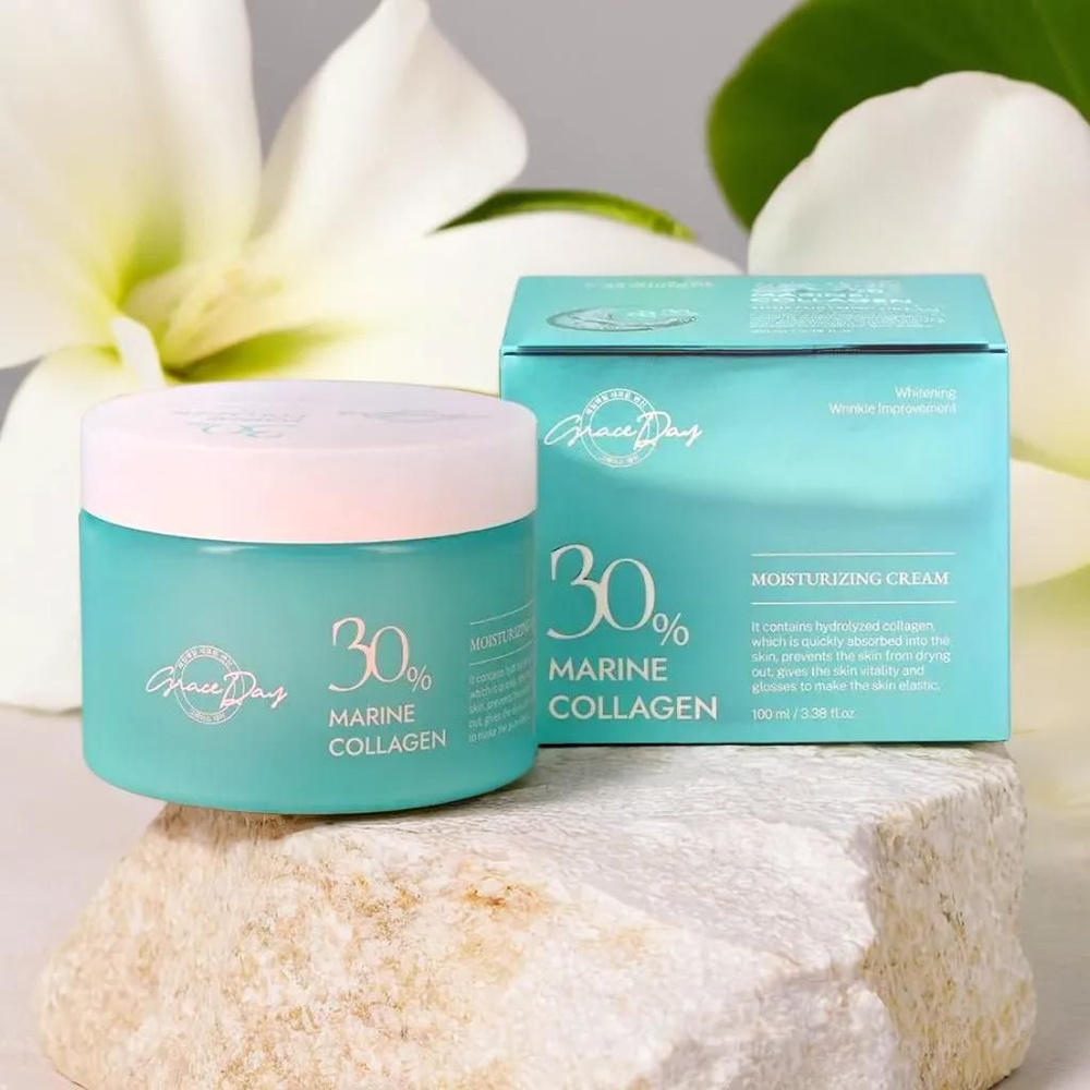 Крем для лица GRACE DAY 30% MARINE COLLAGEN с морским коллагеном ...