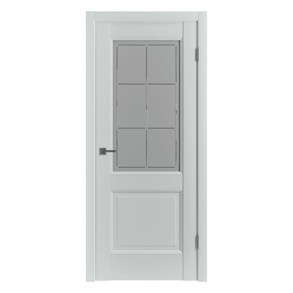 Дверь EMALEX 2 / EMALEX STEEL / CRYSTAL CLOUD (700x2000) + коробка + 5 наличников  #1