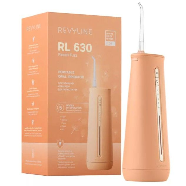 Ирригатор портативный Revyline RL 630 Peach Fuzz , розовый #1