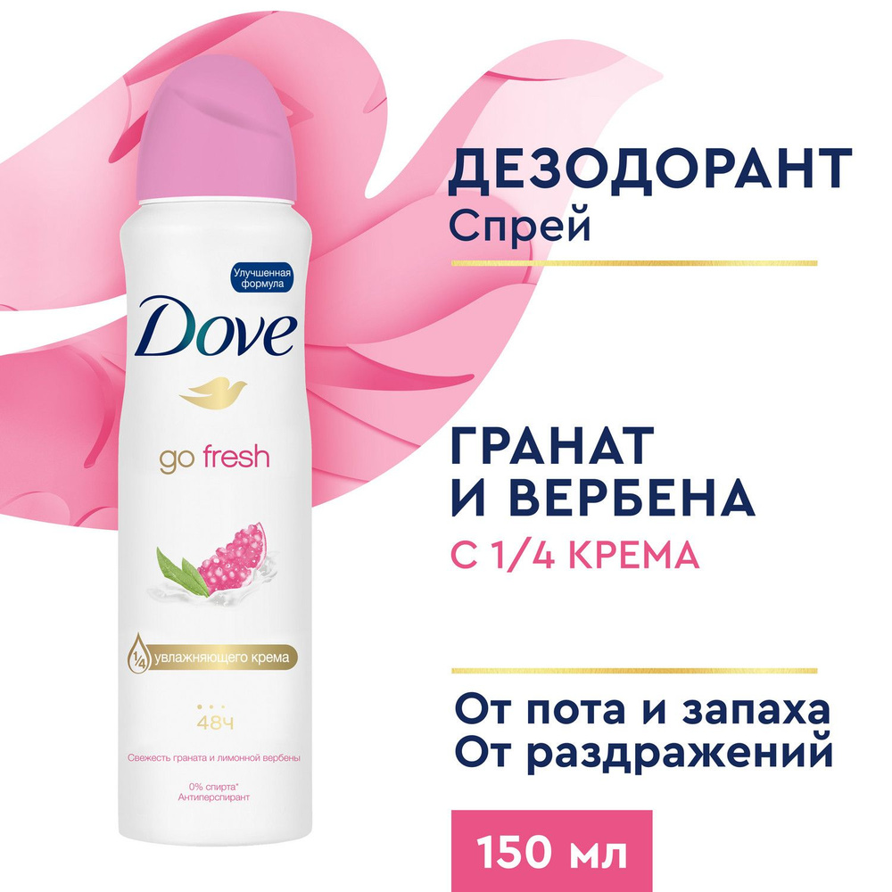 Дезодорант женский спрей антиперспирант Dove Пробуждение чувств гранат ...