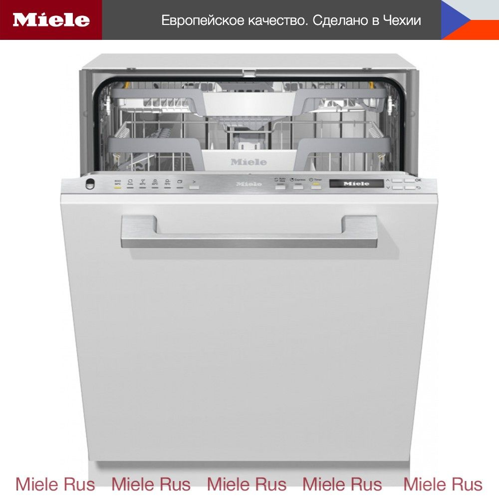 Встраиваемая посудомоечная машина MIele G 7160 SCVi, ширина 60 см, 14  комплектов посуды, 3 корзины, Turbo сушка, защита от протечек Waterproof,  ...