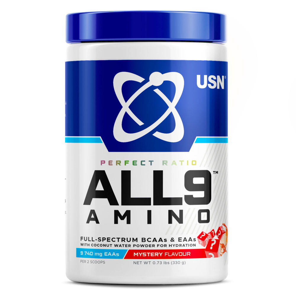 USN All 9 Amino Mystery АЛЛ 9 АМИНО со вкусом "тайна", порошок, 330 г #1