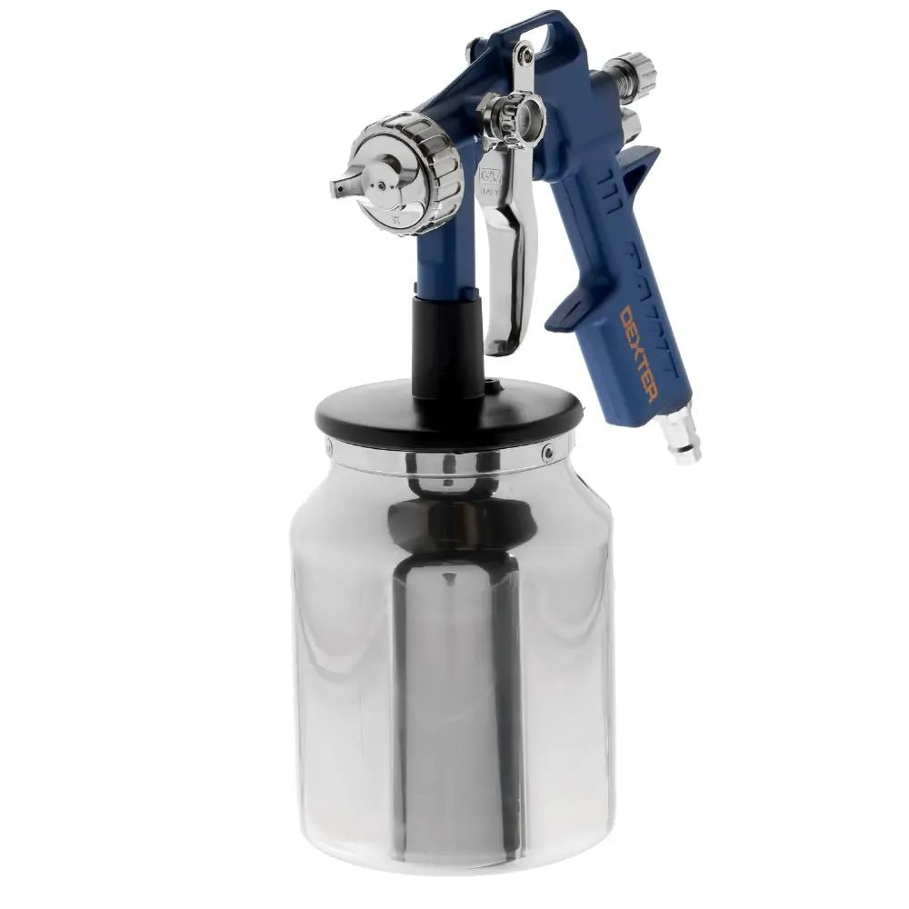 Краскопульт пневматический, Вертикальный, Горизонтальный объем 1 л ...