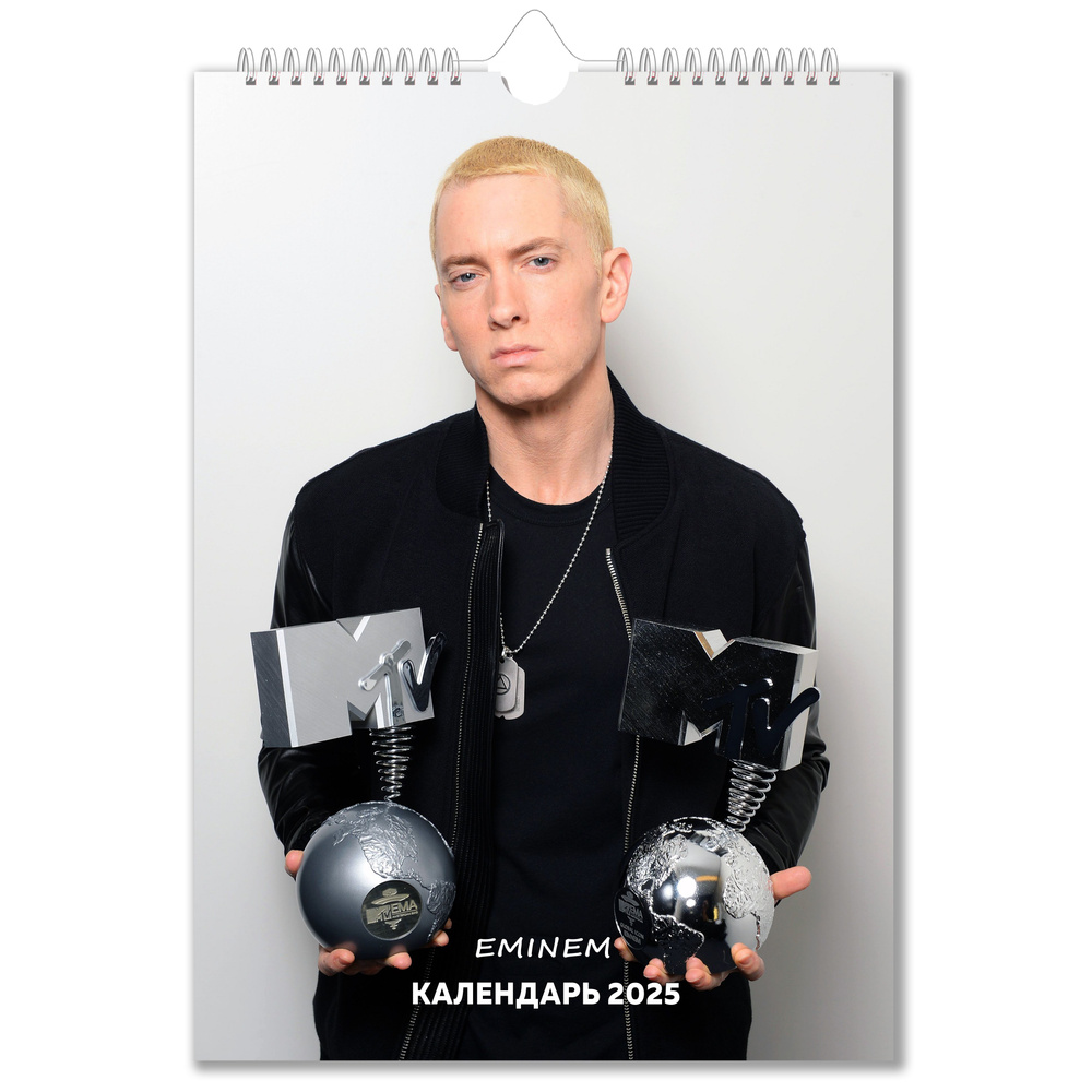 Настенный перекидной календарь 2025 Эминем Eminem A4 купить с