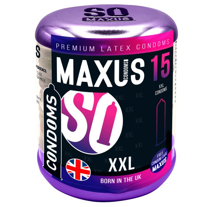 Презервативы Maxus XXL, с увеличенным размером, 15 шт., кейс в подарок  #1