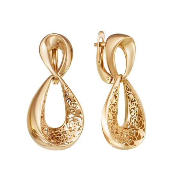 Серьги из золота ЯХОНТ Золотой Арт. 231026 купить на OZON по низкой ...