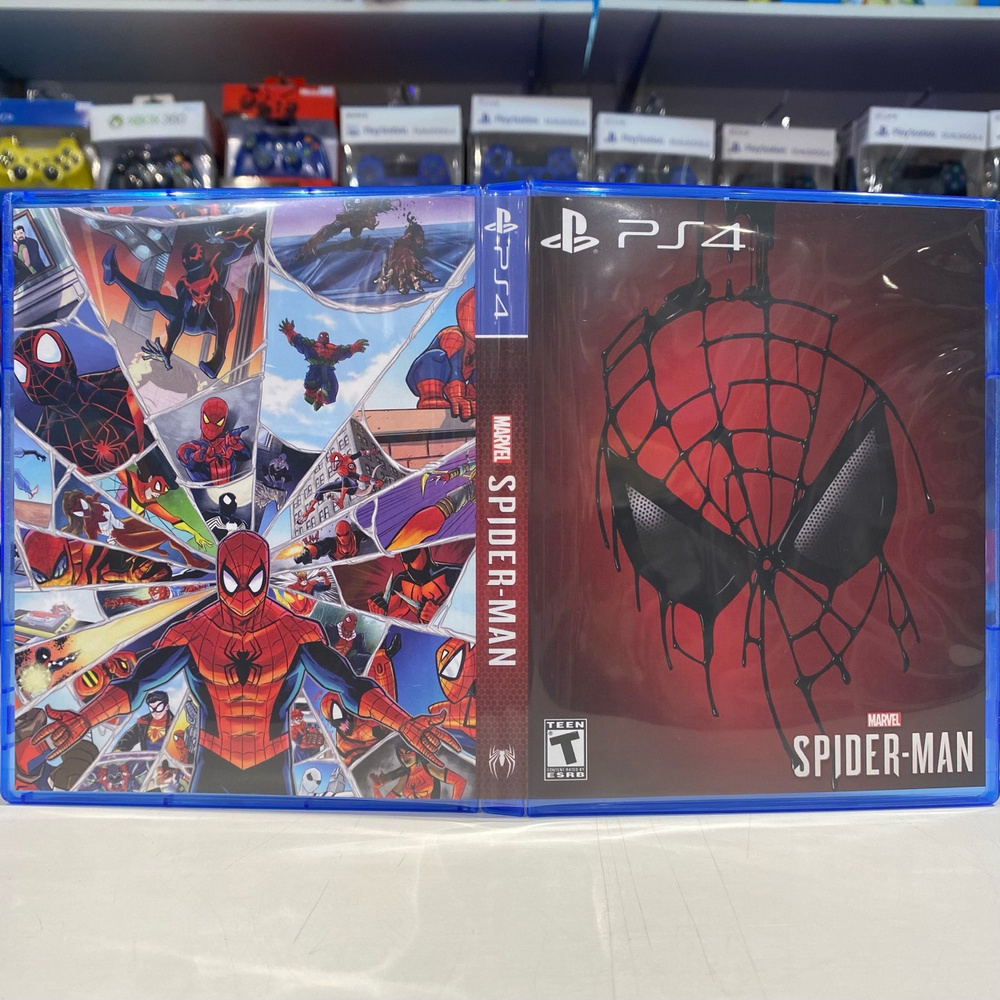 Игра "Spider Man / Человек паук" PS4 - Кастомная обложка для диска ...