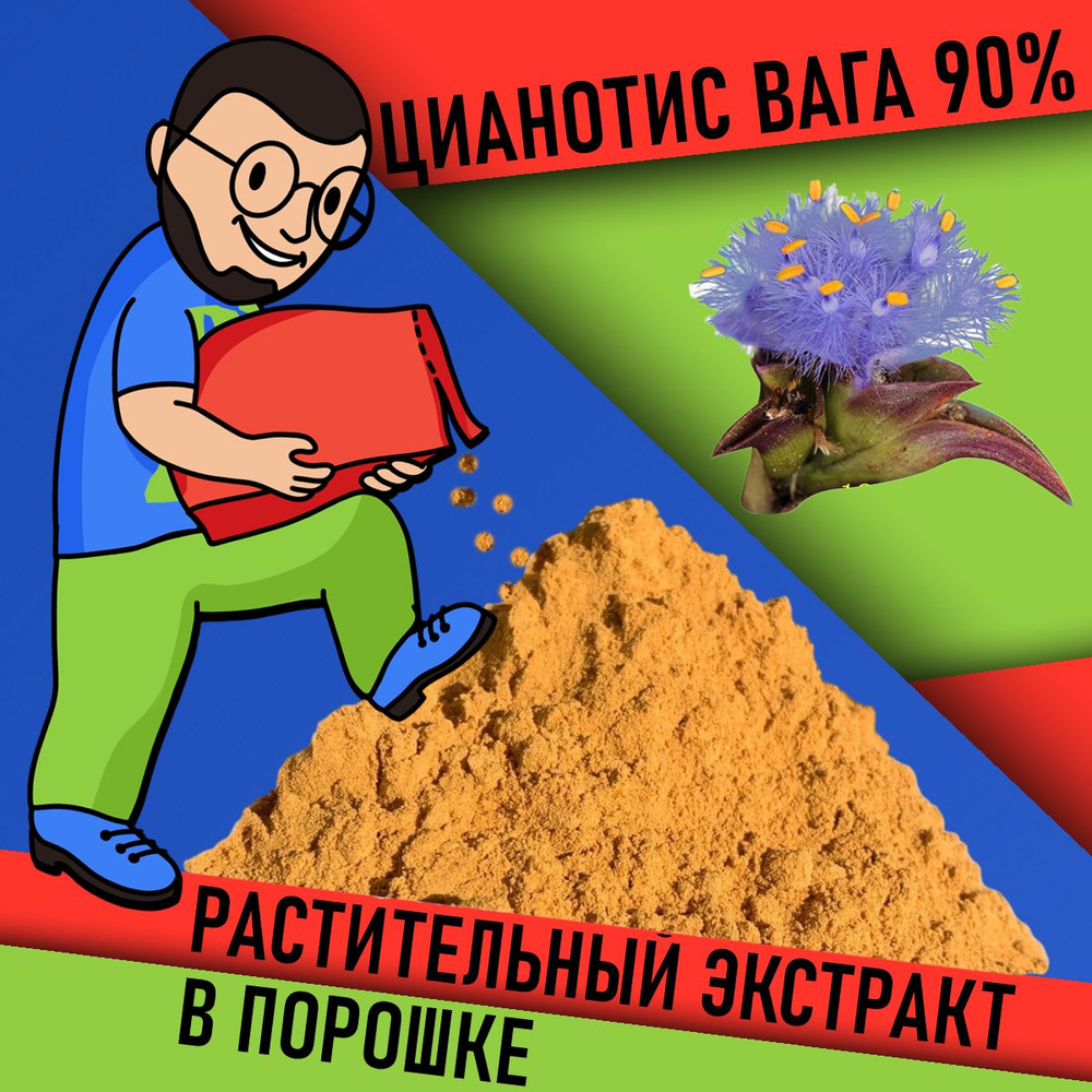 Экстракт Цианотис в порошке 10г / в составе много полезных компонентов включая до 90% экдистерона для #1