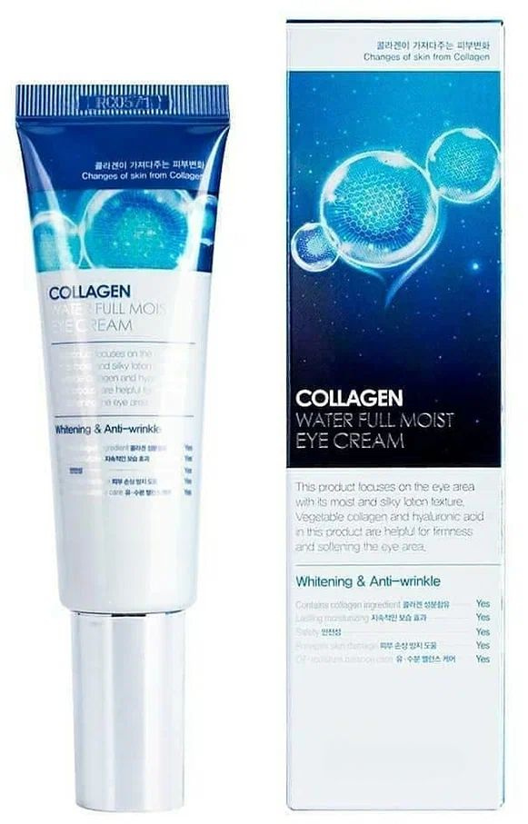 Лифтинг- сыворотка с роллером для кожи вокруг глаз Collagen Water Full Moist  #1