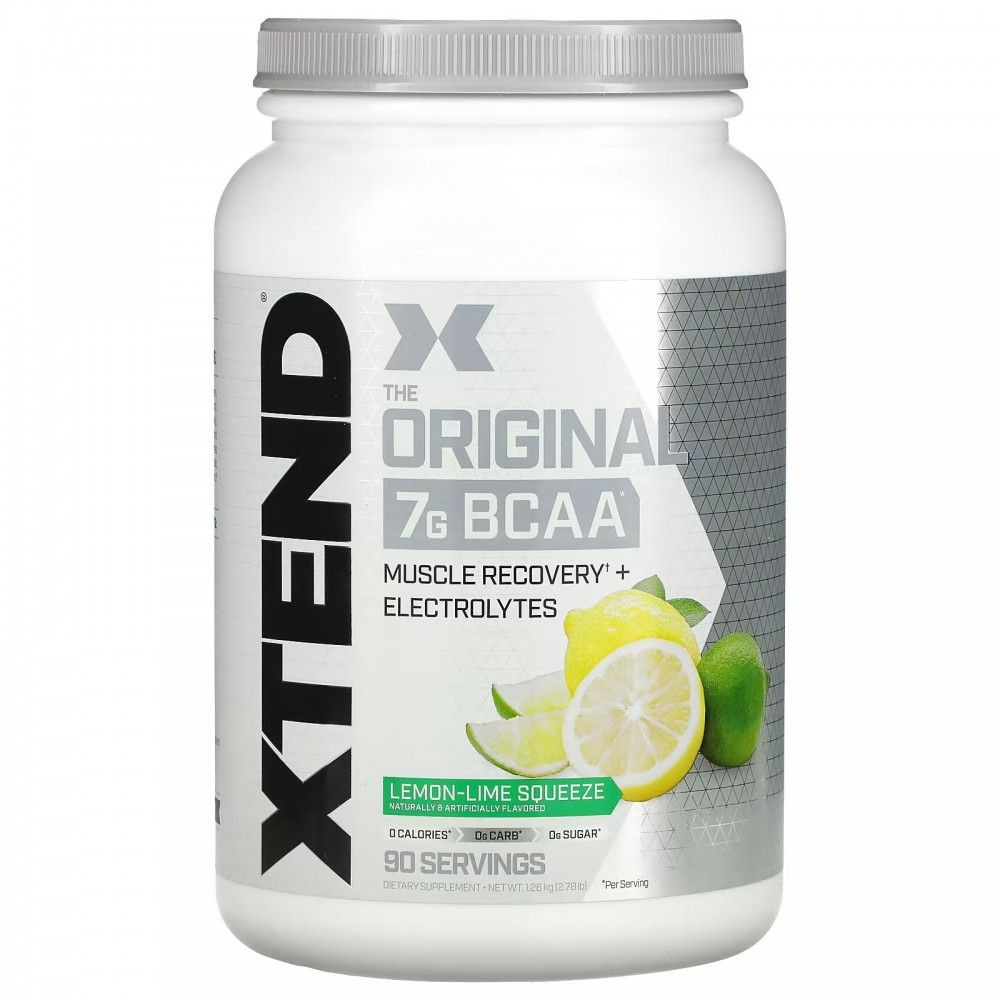 Xtend, The Original, 7 г аминокислот с разветвленными цепями, со вкусом лимона и лайма, 1,26 кг (2,78 #1