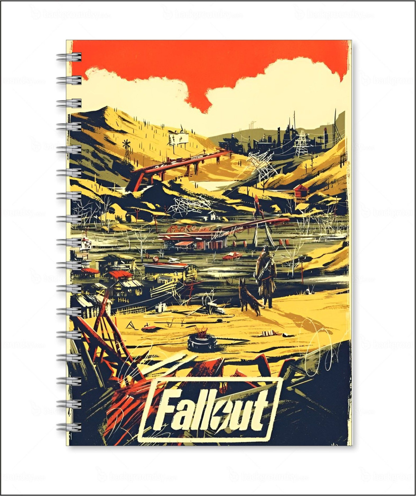 Тетрадь формата А5 с принтом "Fallout", Фоллаут - купить с доставкой по ...