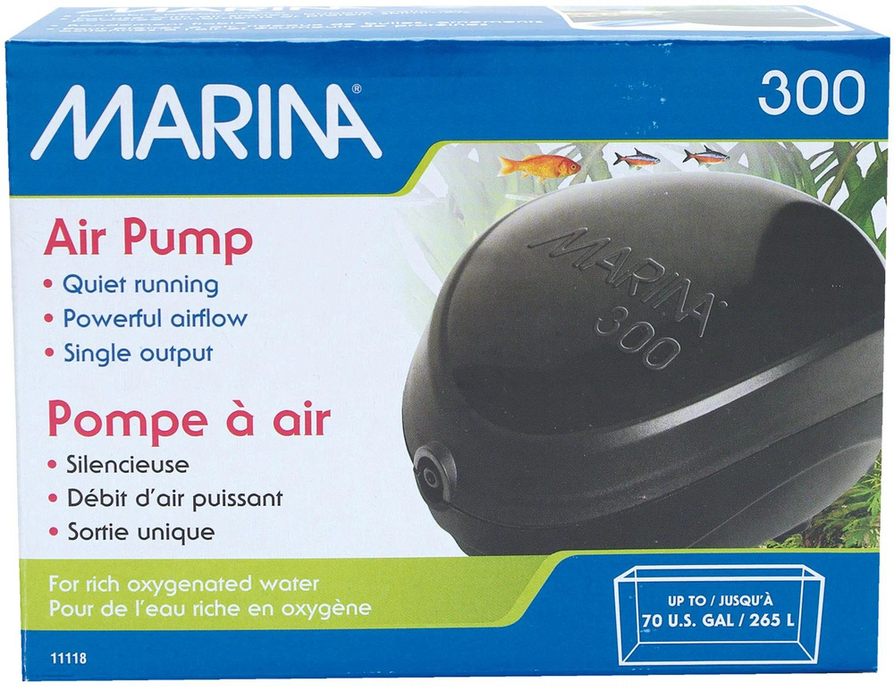 Компрессор для аквариумов Marina Air Pump 300 , до 250 л, цвет в ...