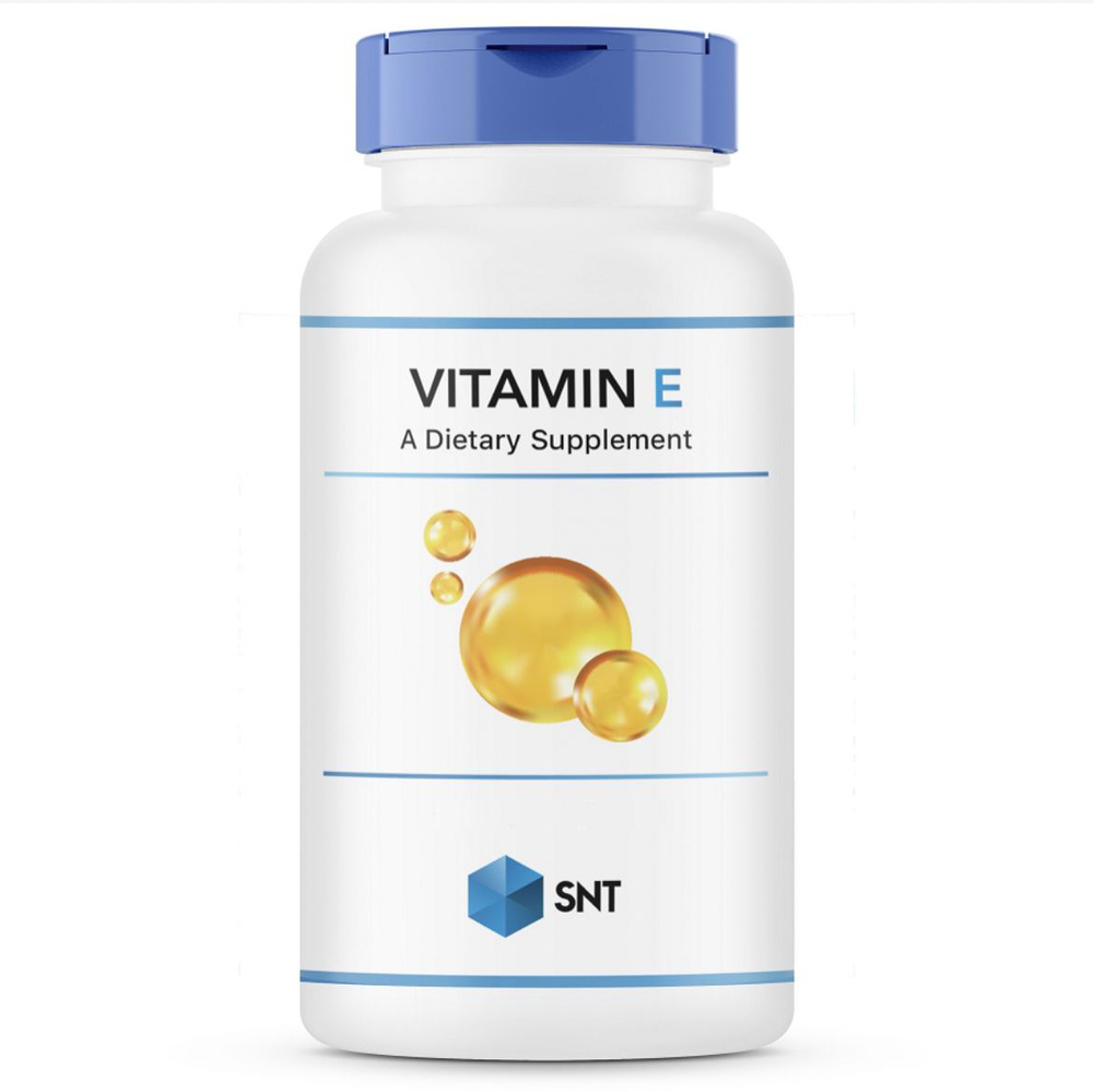 SNT, Vitamin E, Витамин Е, 60 капсул #1