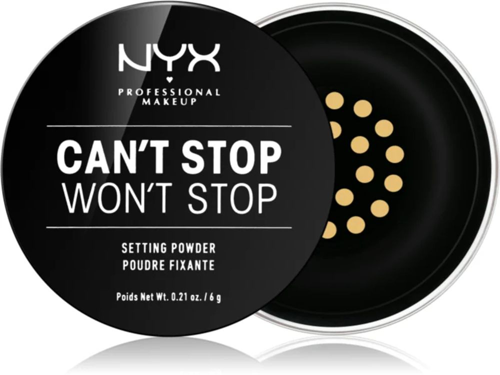 NYX Professional Makeup Cant Stop Wont Stop Loose Powder Оттенок: 06 Banana #1