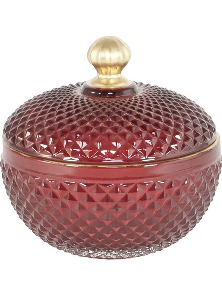 Конфетница с крышкой Glasar, 12х12х12 см, стекло купить на OZON по ...