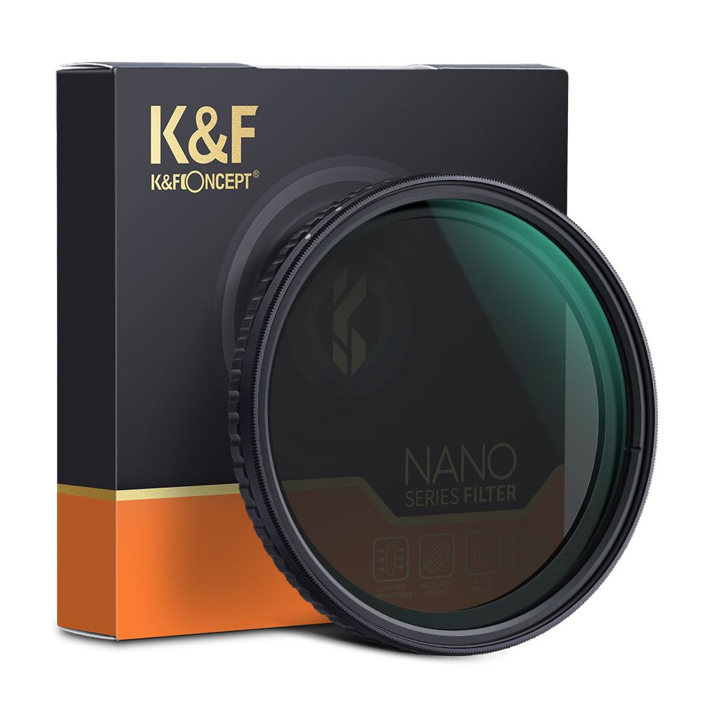 Светофильтр K&F Concept Nano-X None-Cross Variable ND2-ND32 52mm #1