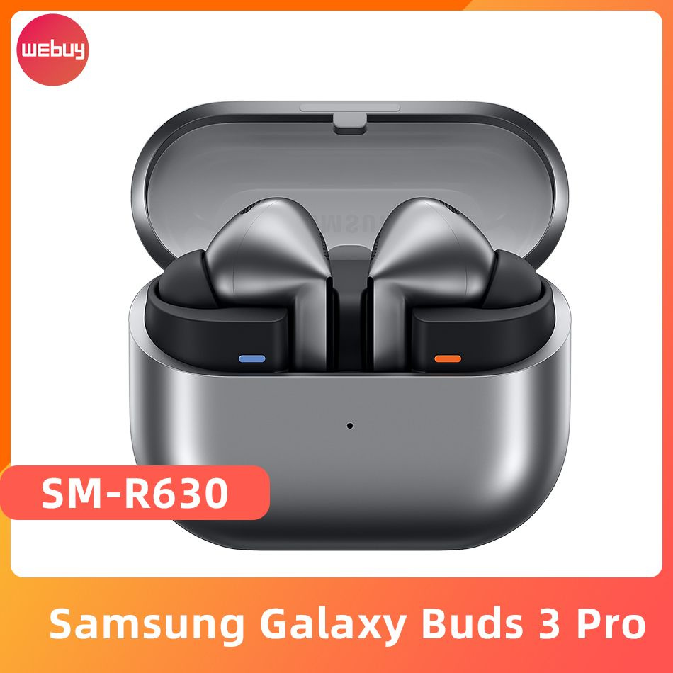 Samsung Наушники беспроводные с микрофоном Samsung Galaxy Buds3 Pro, Bluetooth, USB Type-C, серебристый #1