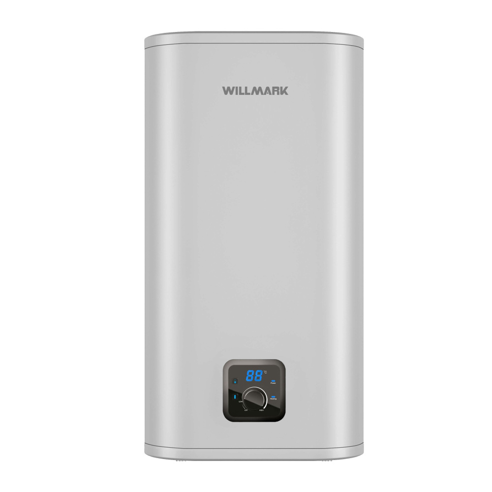 Водонагреватель WILLMARK WWH-100SFS U PRO (100л,2000Вт,нерж.сталь,универс.монтаж,7лет гар.бака,сер)  #1