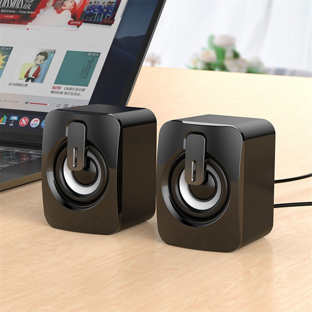 Компьютерные Колонки USB 3,5 Мм Звуковая Коробка Для ПК HIFI ...