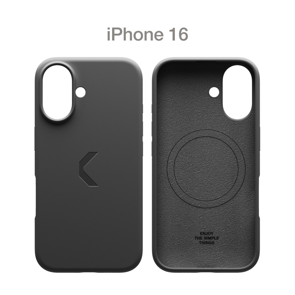 Силиконовый чехол COMMO Shield Case для Apple iPhone 16 с поддержкой беспроводной зарядки, Black  #1