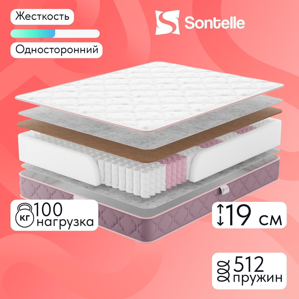 Матрас Sontelle Simple Spring, Независимые пружины, 80х200 см #1