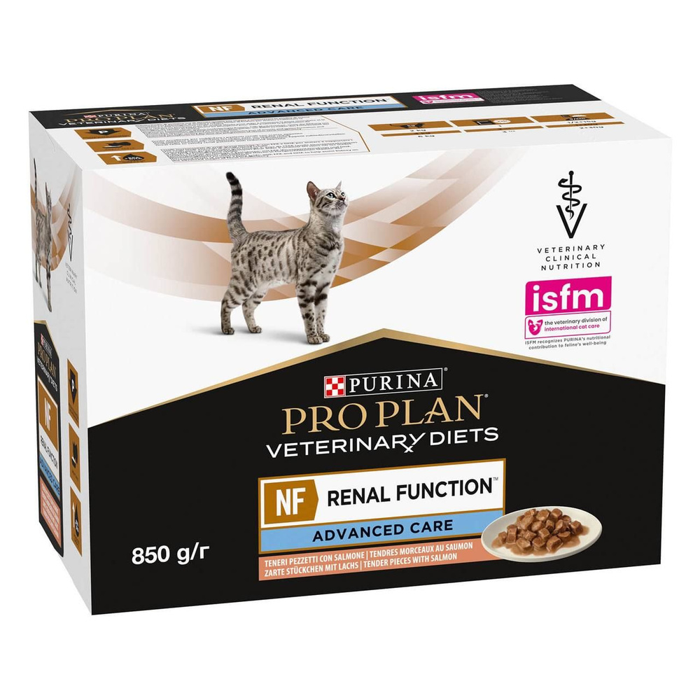 Влажный корм Purina Pro Plan Veterinary Diets NF Renal Function Advanced Care. Лосось. 10 паучей  #1