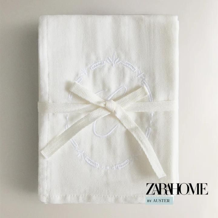 Набор детских муслиновых салфеток ZARA HOME PACK OF CHILDRENS MUSLIN CLOTHS WITH EMBROIDERED LETTER, #1