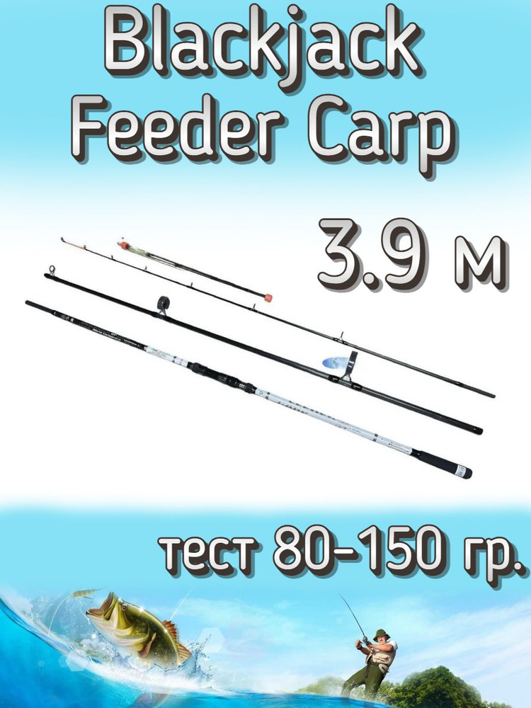 Удилище BoyaBY штекерное Blackjack Feeder Carp, тест 80-150 грамм, 390 см #1