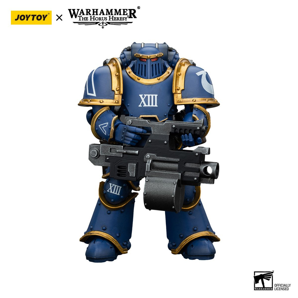 Подвижная фигурка JOYTOY Warhammer Ultramarines Legion MKIII Tactical Support Squad Legionary with Heavy #1