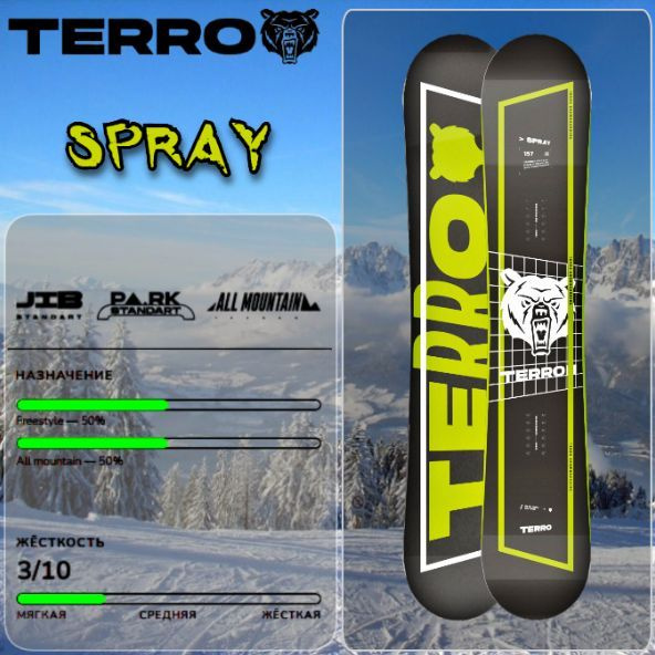 Сноуборд TERROR 24/25 SPRAY 157 см #1