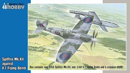 48192 Special Hobby Самолет Spitfire Mk.XII against V-1 Flying Bomb 1/48 #1