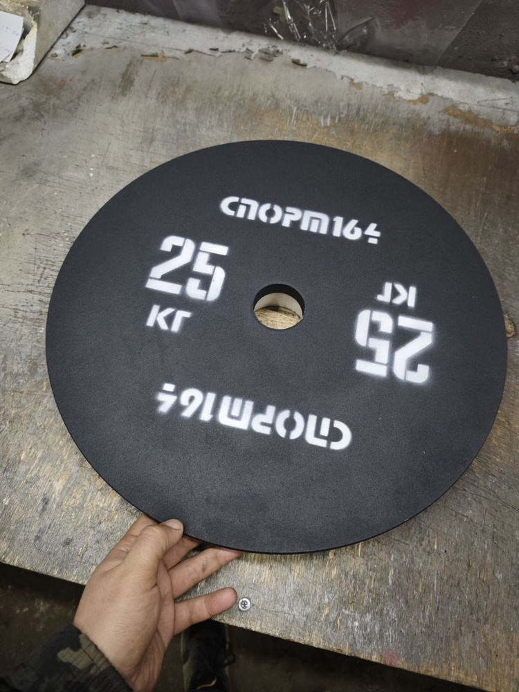 Диск (блин) спортивный стальной 25 кг d-51мм - 1 штука купить c ...