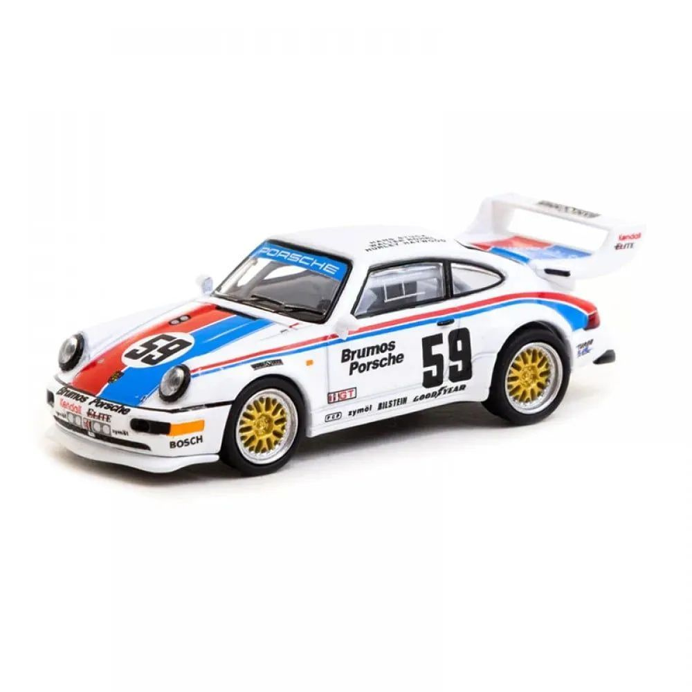 Коллекционная машинка Tarmac Works & Schuco 1:64 Porsche 911 Turbo S LM GT 12H Sebring 1993 #59  #1