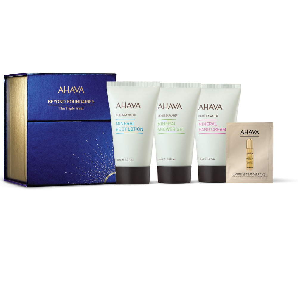 Ahava Holiday Collection Набор косметики по уходу за кожей подарочный The triple treat 2025, 4 предмета #1